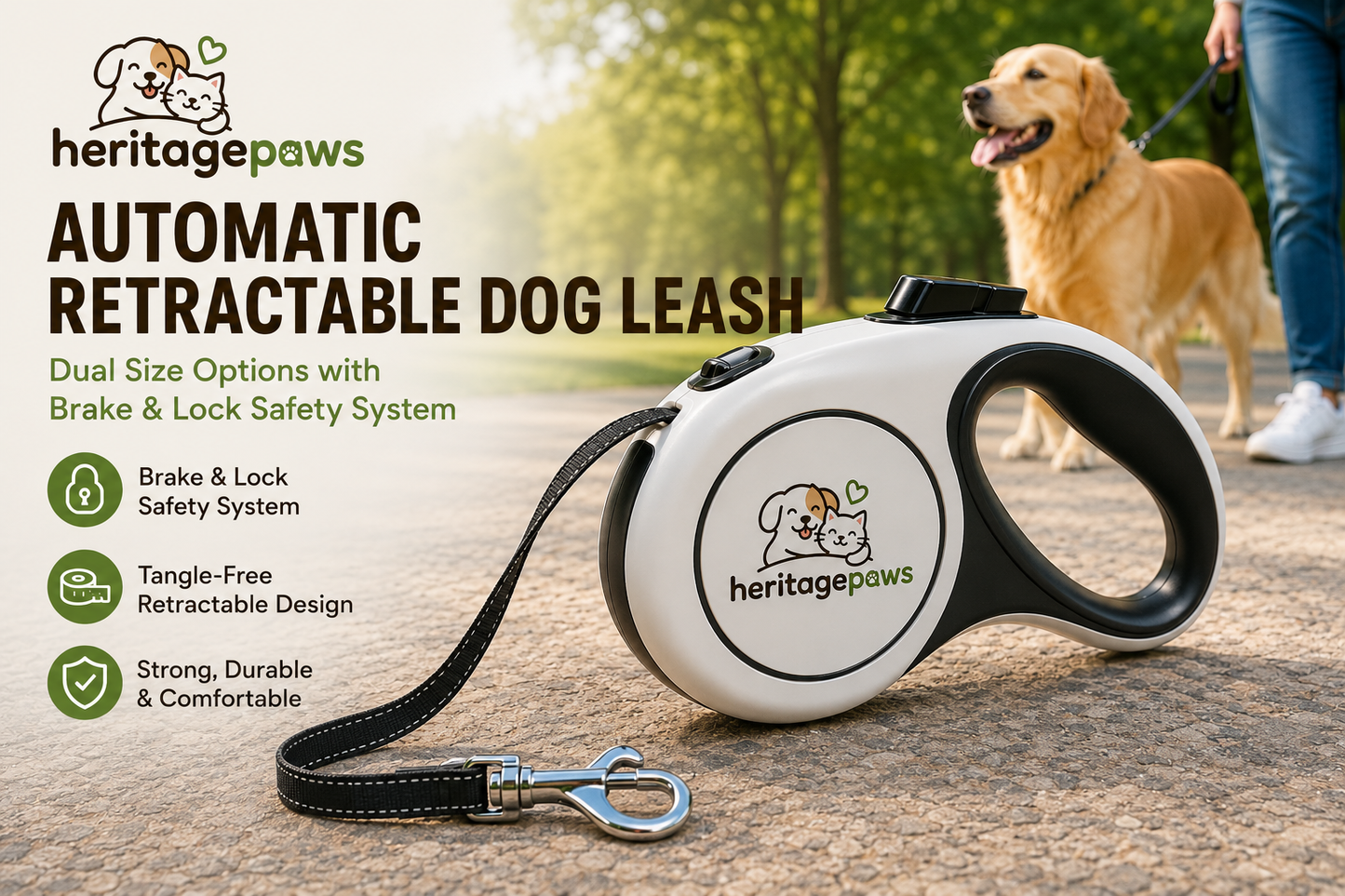 Automatic Retractable Dog Leash